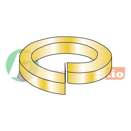 Newport Fasteners Split Lock Washer, For Screw Size 7/8 in Steel, Zinc Yellow Finish, 100 PK 567691